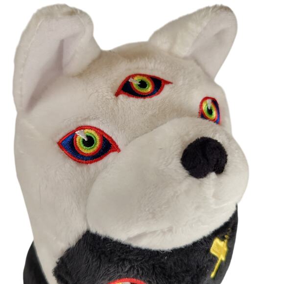 Meow Wolf Plush Cat Dog Hybrid Black White 11" Lil Oak 2020 Rare Stuffed Animal - Picture 11 of 16